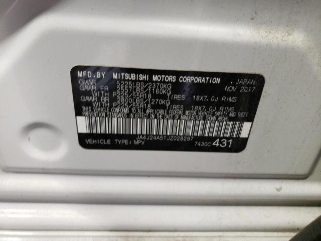 Photo 10 from auction – 2018 MITSUBISHI OUTLANDER with VIN JA4J24A51JZ028297
