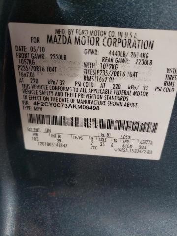 Foto 10 de la subasta – 2010 MAZDA TRIBUTE I con VIN 4F2CY0C73AKM09498