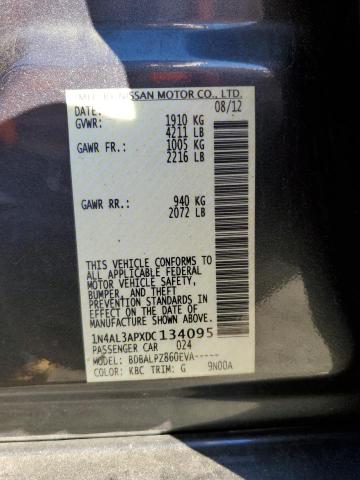 Photo 10 from auction – 2013 NISSAN ALTIMA 2.5 with VIN 1N4AL3APXDC134095