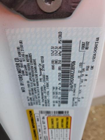 Photo 10 from auction – 2019 FORD FUSION SE with VIN 3FA6P0HD0KR238906