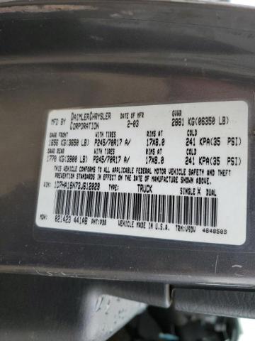 Photo 10 from auction – 2003 DODGE RAM 1500 S with VIN 1D7HA16N73J612029