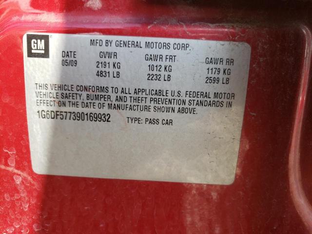 Photo 10 from auction – 2009 CADILLAC CTS with VIN 1G6DF577390169932