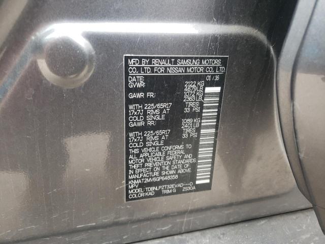 Photo 12 from auction – 2016 NISSAN ROGUE S with VIN KNMAT2MV6GP648358