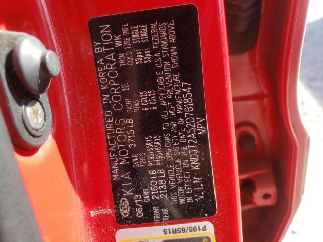 Photo 10 from auction – 2013 KIA SOUL with VIN KNDJT2A52D7618547