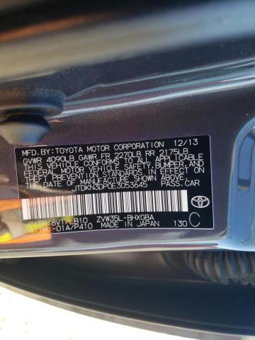 Photo 10 from auction – 2014 TOYOTA PRIUS PLUG with VIN JTDKN3DP0E3053645