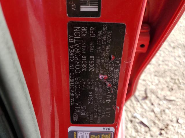Photo 10 from auction – 2016 KIA FORTE LX with VIN KNAFX4A64G5536802