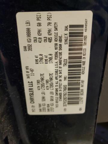 Photo 10 from auction – 2008 DODGE RAM 2500 S with VIN 3D7KS28D78G170603