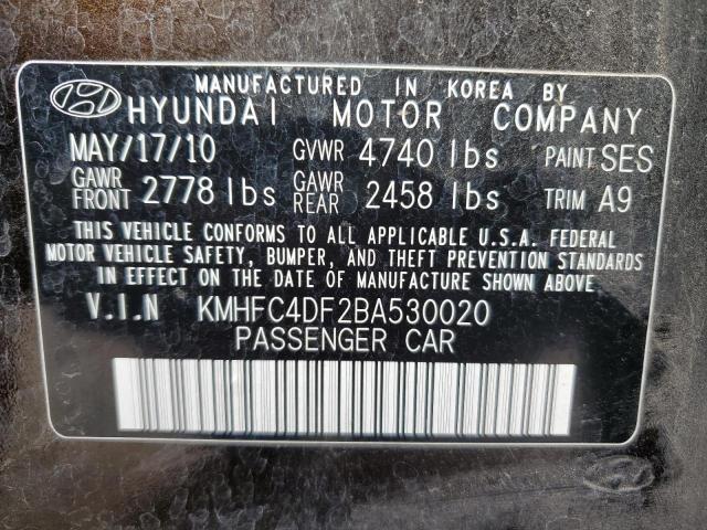 Photo 10 from auction – 2011 HYUNDAI AZERA GLS with VIN KMHFC4DF2BA530020