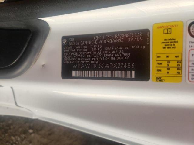 Photo 10 from auction – 2010 BMW 328 I with VIN WBAWL1C52APX27483