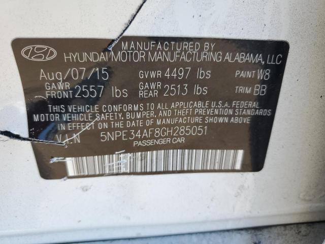 Photo 10 from auction – 2016 HYUNDAI SONATA SPO with VIN 5NPE34AF8GH285051
