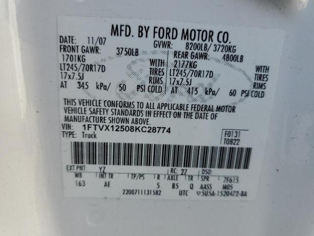صورة رقم 10 من المزاد - 2008 FORD F150 مع VIN 1FTVX12508KC28774