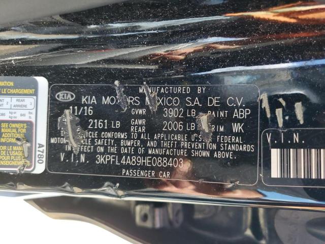 Photo 10 from auction – 2017 KIA FORTE EX with VIN 3KPFL4A89HE088403