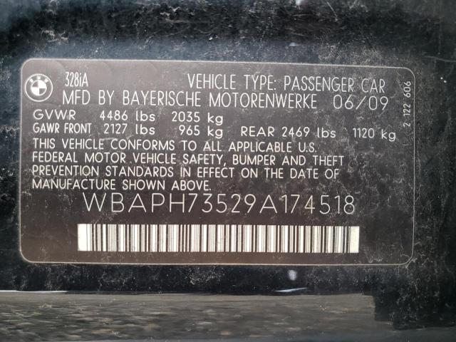 Photo 10 from auction – 2009 BMW 328 I with VIN WBAPH73529A174518