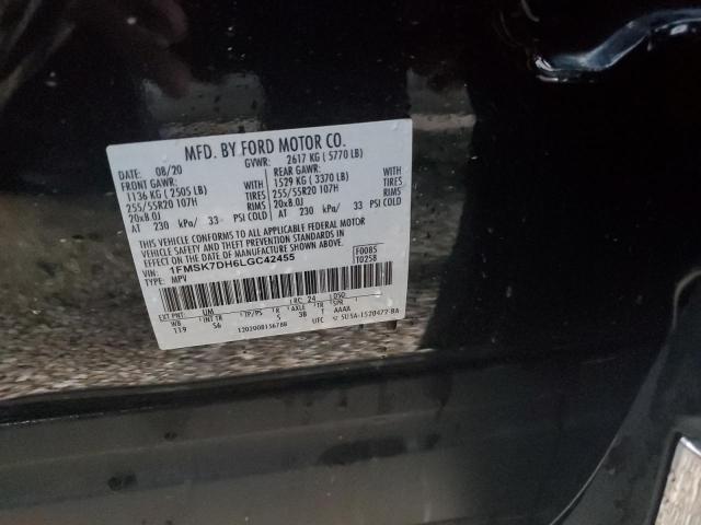 Photo 10 from auction – 2020 FORD EXPLORER X with VIN 1FMSK7DH6LGC42455