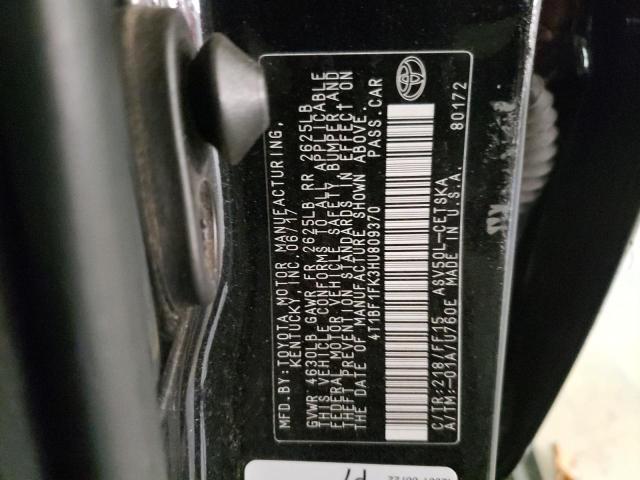 Photo 10 from auction – 2017 TOYOTA CAMRY LE with VIN 4T1BF1FK3HU809370