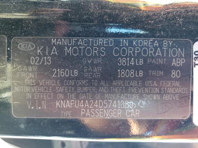 Photo 10 from auction – 2013 KIA FORTE EX with VIN KNAFU4A24D5741389