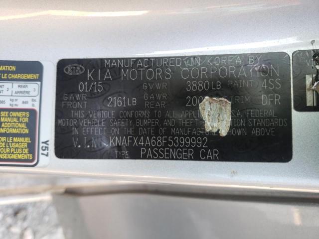 Photo 10 from auction – 2015 KIA FORTE LX with VIN KNAFX4A68F5399992