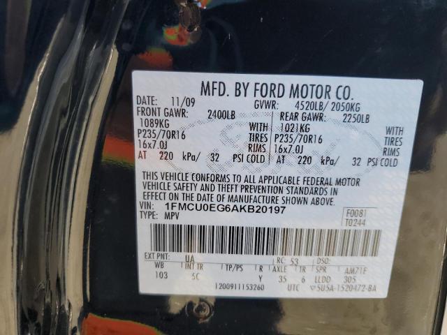 Photo 10 from auction – 2010 FORD ESCAPE LIM with VIN 1FMCU0EG6AKB20197