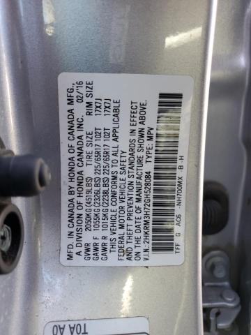 Photo 10 from auction – 2016 HONDA CR-V EXL with VIN 2HKRM3H72GH528084