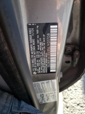 Photo 10 from auction – 2005 BMW X5 with VIN 5UXFA13535LY01708