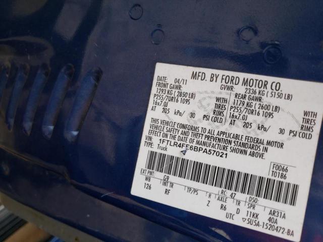Photo 10 from auction – 2011 FORD RANGER SUP with VIN 1FTLR4FE6BPA57021