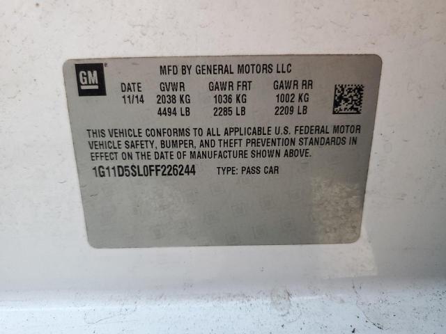 Photo 10 from auction – 2015 CHEVROLET MALIBU 2LT with VIN 1G11D5SL0FF226244