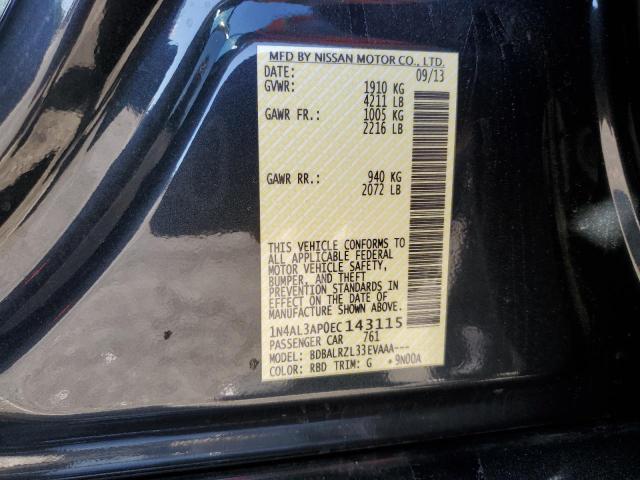 Photo 10 from auction – 2014 NISSAN ALTIMA 2.5 with VIN 1N4AL3AP0EC143115