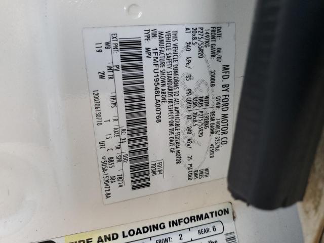 Photo 10 from auction – 2008 FORD EXPEDITION with VIN 1FMFU19548LA00768