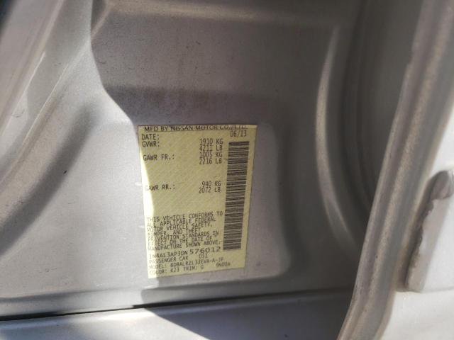 Photo 10 from auction – 2013 NISSAN ALTIMA 2.5 with VIN 1N4AL3AP3DN576012