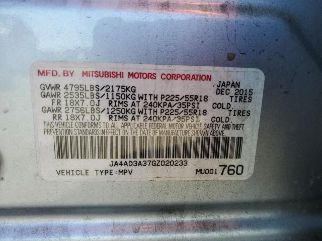 Photo 10 from auction – 2016 MITSUBISHI OUTLANDER with VIN JA4AD3A37GZ020233