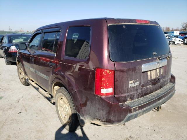 Photo 3 from auction – 2011 HONDA PILOT LX with VIN 5FNYF3H21BB016155