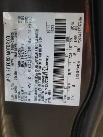 Photo 10 from auction – 2007 FORD EXPLORER X with VIN 1FMEU73E67UA90182