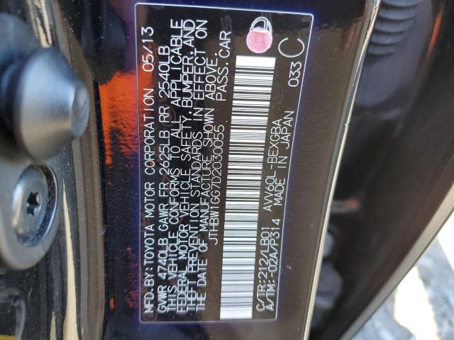 Photo 10 from auction – 2013 LEXUS ES 300H with VIN JTHBW1GG7D2030055