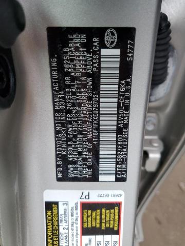 Photo 10 from auction – 2014 TOYOTA CAMRY L with VIN 4T1BF1FKXEU797021