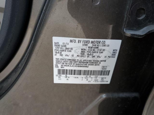 Photo 10 from auction – 2013 FORD EDGE SEL with VIN 2FMDK3JCXDBB69982