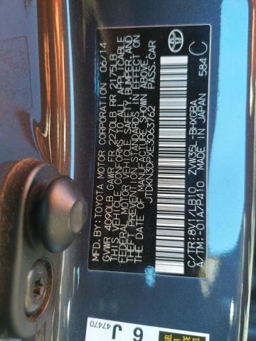 Photo 10 from auction – 2014 TOYOTA PRIUS PLUG with VIN JTDKN3DPXE3063762
