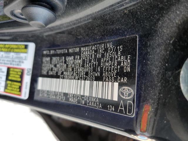 Photo 10 from auction – 2015 TOYOTA COROLLA L with VIN 2T1BURHE8FC373609