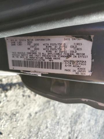 Photo 10 from auction – 1999 TOYOTA 4RUNNER SR with VIN JT3GN86R2X0122796