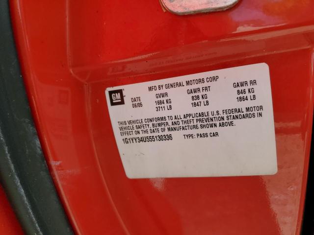 Photo 10 from auction – 2005 CHEVROLET CORVETTE with VIN 1G1YY34U555130336