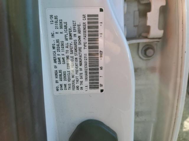 Photo 10 from auction – 2007 ACURA TL with VIN 19UUA66237A012711