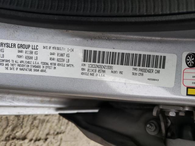Photo 10 from auction – 2014 DODGE AVENGER SE with VIN 1C3CDZAG5EN219391