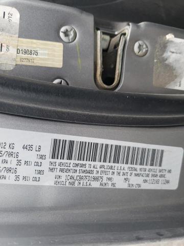 Photo 10 from auction – 2015 JEEP COMPASS SP with VIN 1C4NJCBA7FD190875