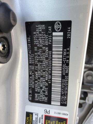 Foto 10 de la subasta – 2012 TOYOTA CAMRY BASE con VIN 4T1BF1FK5CU070446