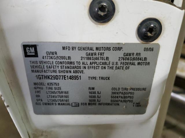 Photo 10 from auction – 2007 GMC SIERRA K25 with VIN 1GTHK29D77E148951