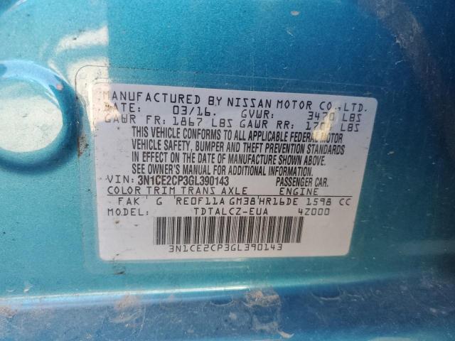 Photo 10 from auction – 2016 NISSAN VERSA NOTE with VIN 3N1CE2CP3GL390143