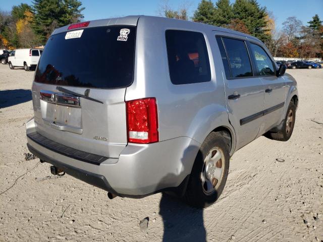 Photo 4 from auction – 2011 HONDA PILOT LX with VIN 5FNYF4H22BB014971