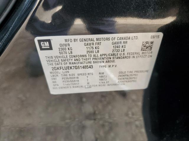 Photo 10 from auction – 2016 GMC TERRAIN SL with VIN 2GKFLUEK7G6148543