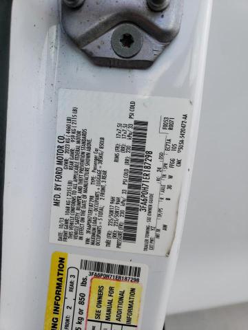 Photo 10 from auction – 2014 FORD FUSION SE with VIN 3FA6P0H71ER187298