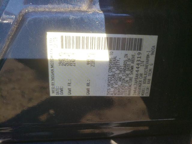 Photo 10 from auction – 2010 NISSAN ALTIMA BAS with VIN 1N4AL2AP8AN444319