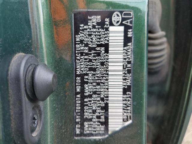 Photo 10 from auction – 2015 TOYOTA COROLLA EC with VIN 2T1BPRHE5FC250292